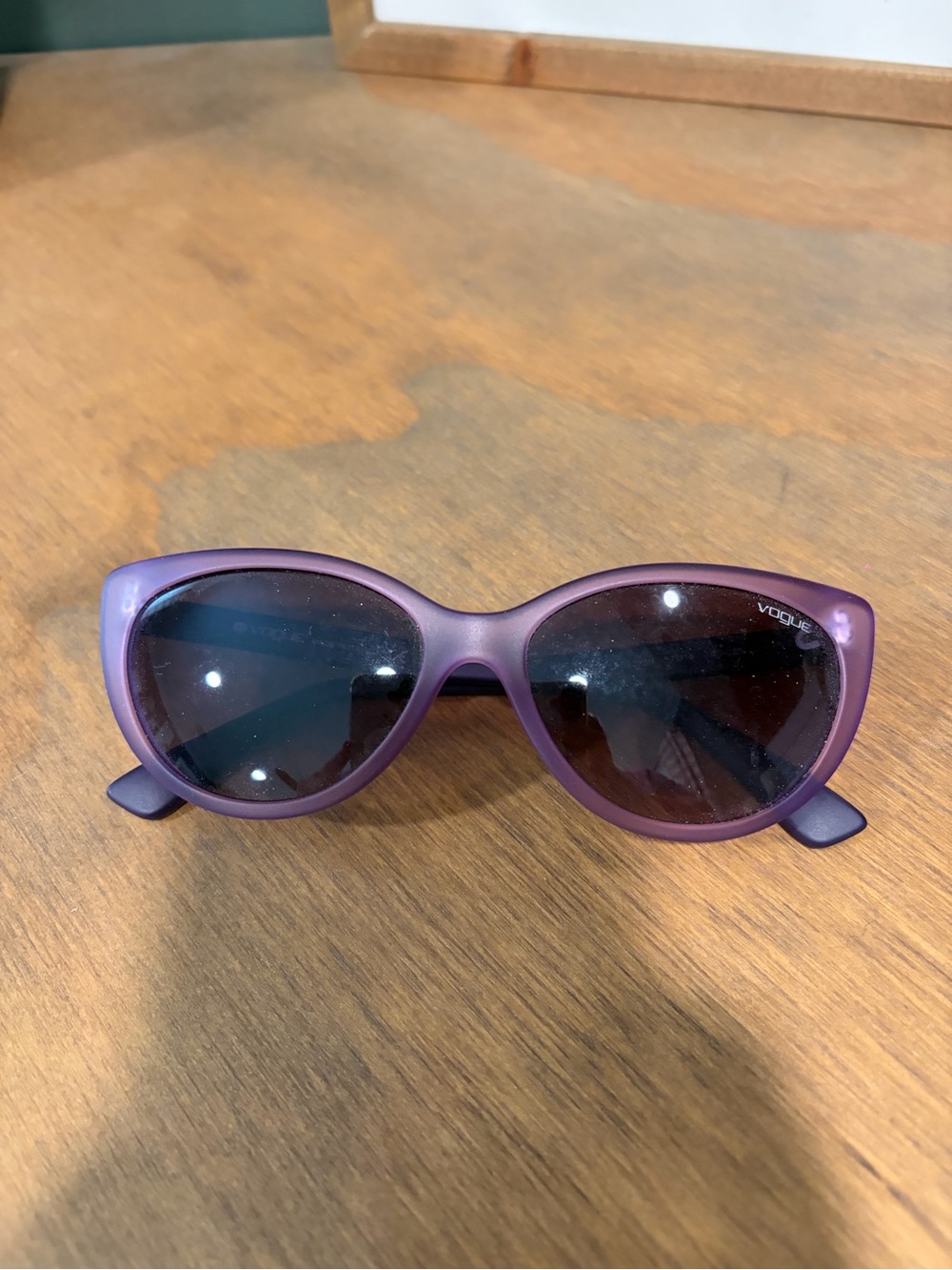 Vogue Purple Matte Cat-Eye Sunglasses for Women